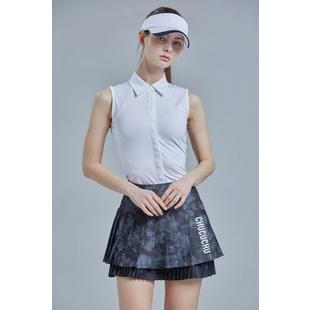 Women's Button Down Sleeveless Polo CHUCUCHU
