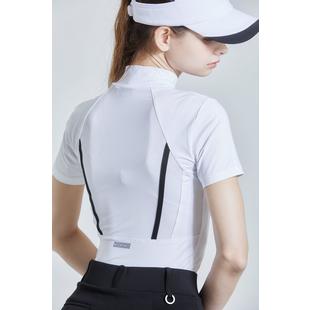 Women's Mock Neck Short Sleeve Top CHUCUCHU