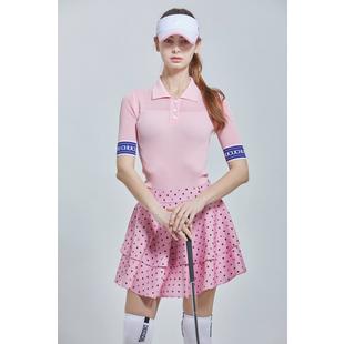 Women's Knit Short Sleeve Polo CHUCUCHU