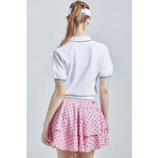 Women's Black Dot Flow Skirt CHUCUCHU