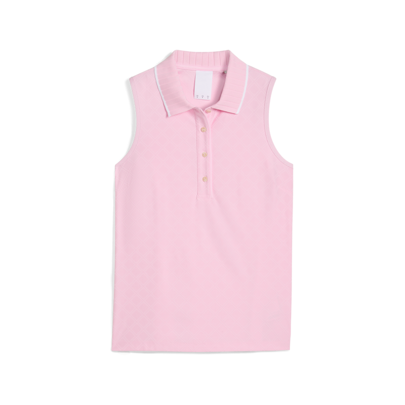Women's AP Jacquard Sleeveless Polo