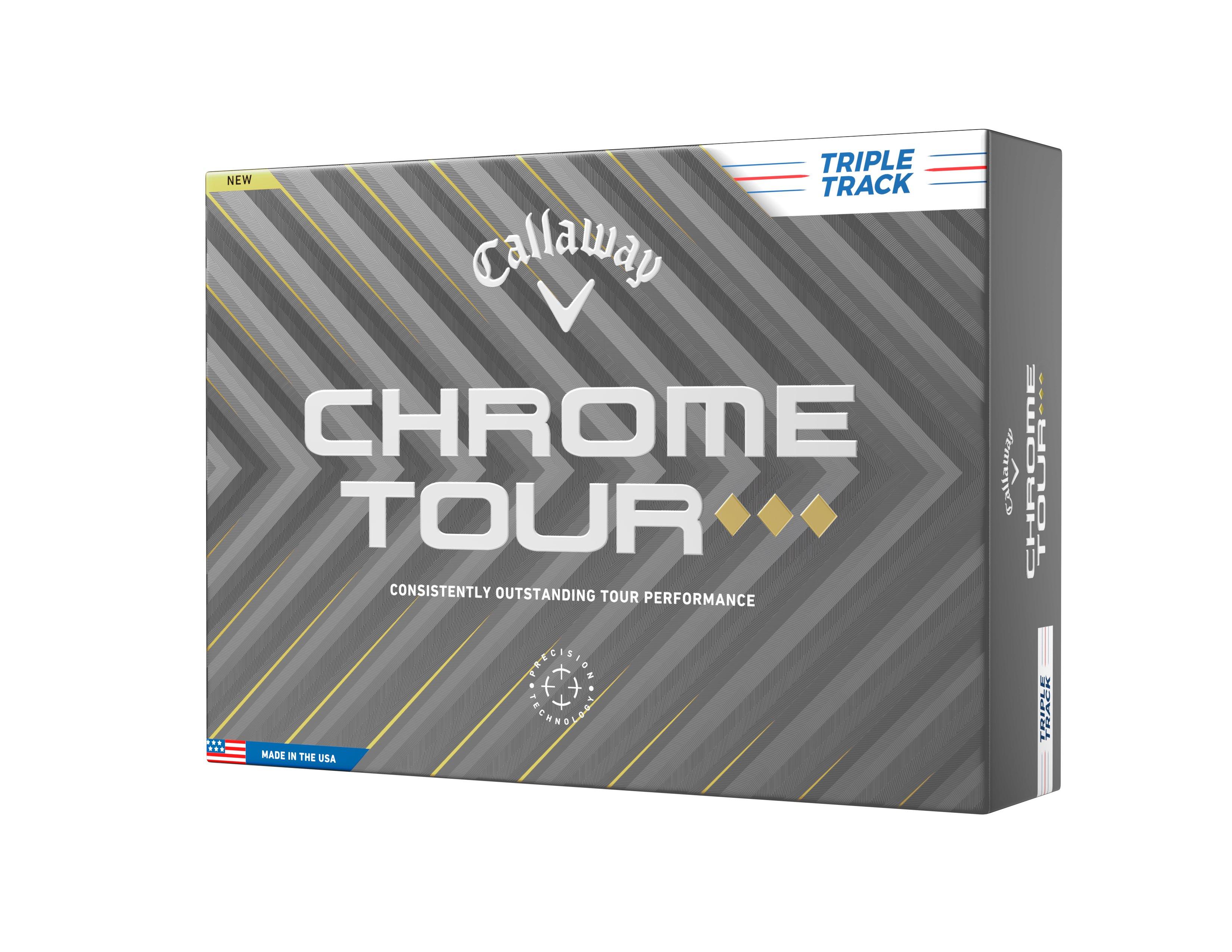 Chrome Tour Triple Diamond Golf Balls - Triple Track