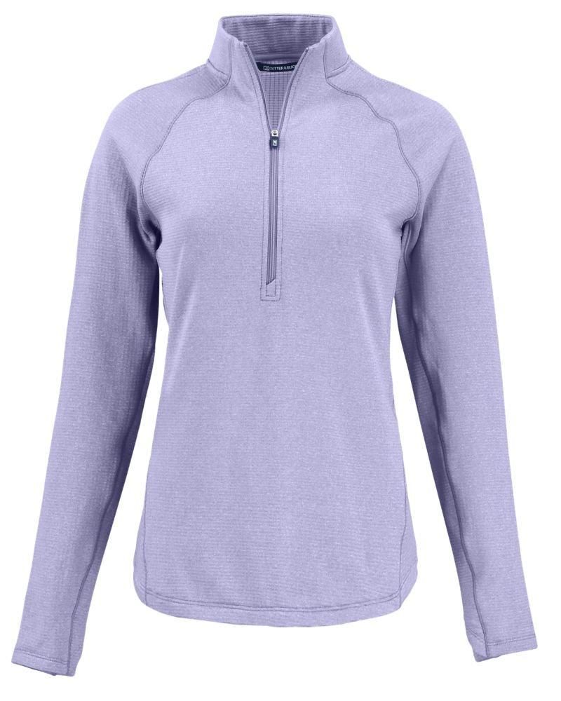 Cutter & Buck | Women's Peshastin Eco Fleece Recycled Half Zip Pullover | in Light Purple, Size Largearge, Size Large