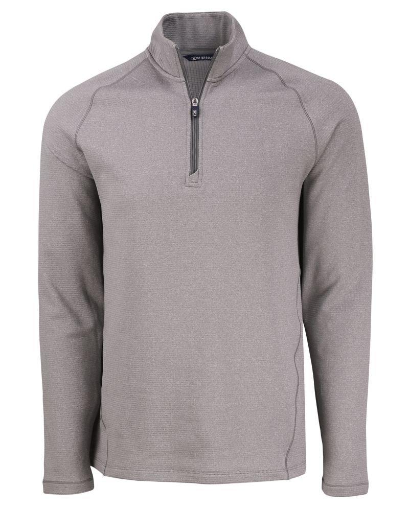 Cutter & Buck | Men's Peshastin Eco Fleece Recycled Half Zip Pullover | in Grey, Size Xxxl