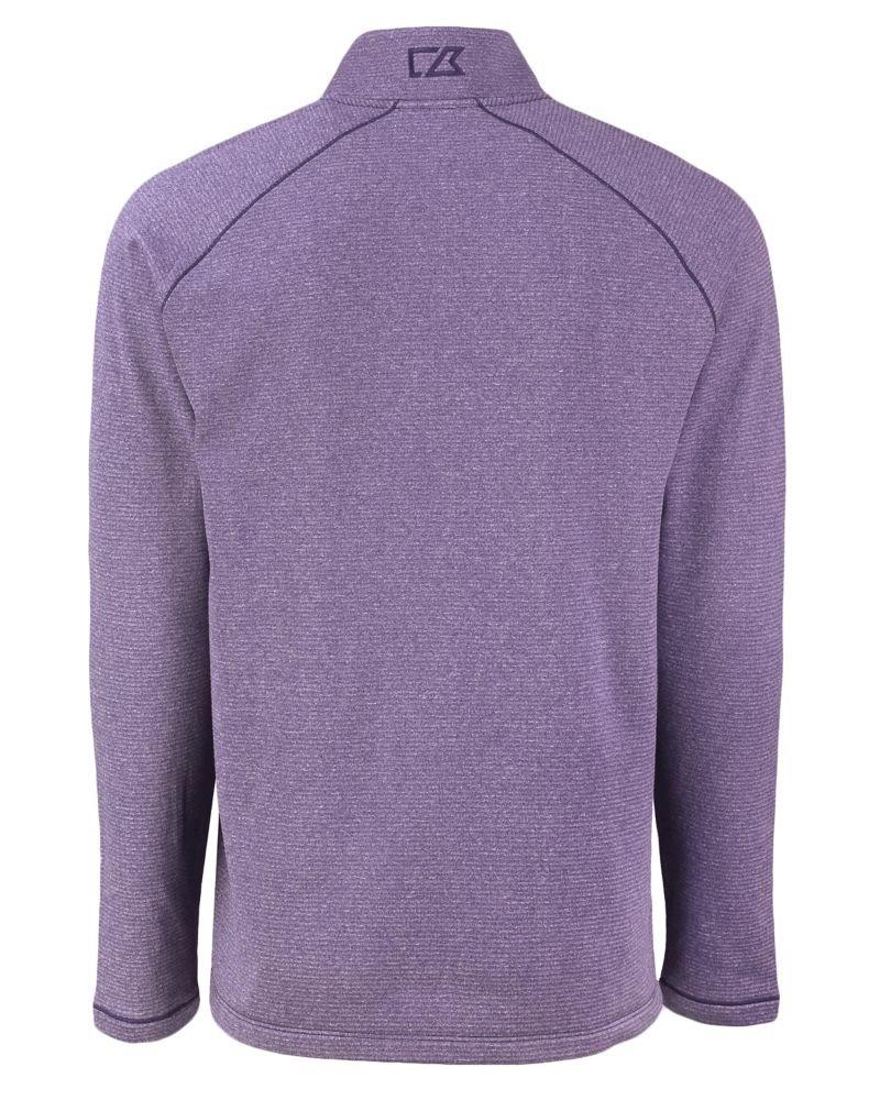 Cutter & Buck | Men's Peshastin Eco Fleece Recycled Half Zip Pullover | in Light Purple, Size Xxxl