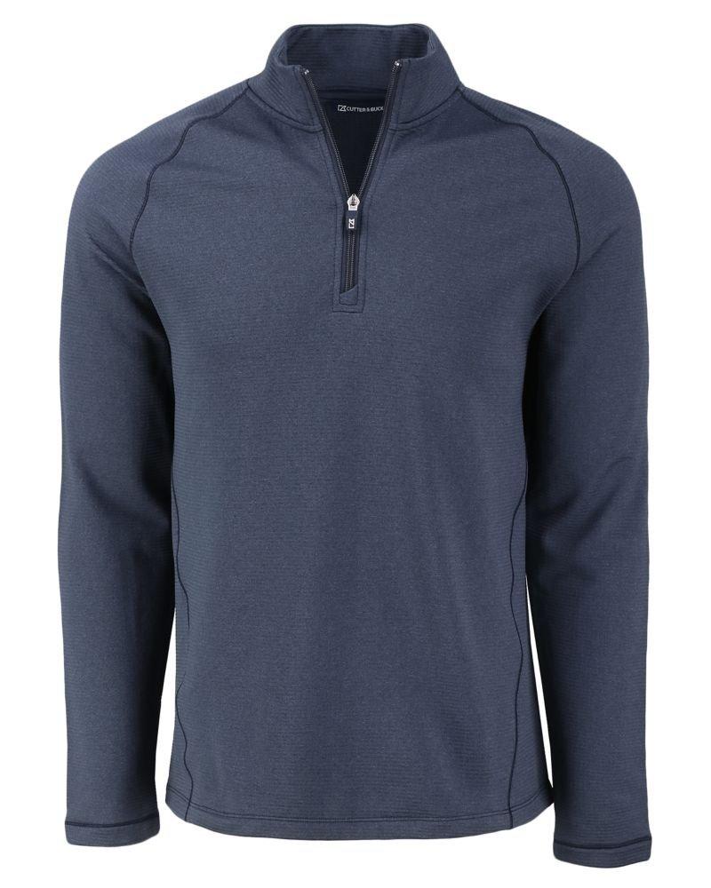 Cutter & Buck | Men's Peshastin Eco Fleece Recycled Half Zip Pullover | in Navy, Size Smallmall, Size Small