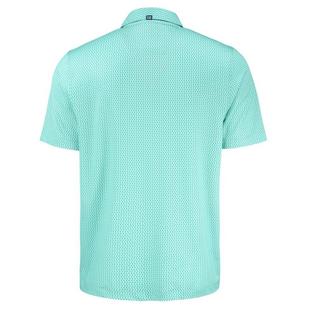 Men's Pike Eco Shadow Check Print Recycled Polo CUTTER & BUCK