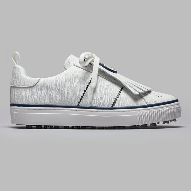 Women's Durf Side Stripe Spikeless Golf Shoe - White/Navy G/FORE