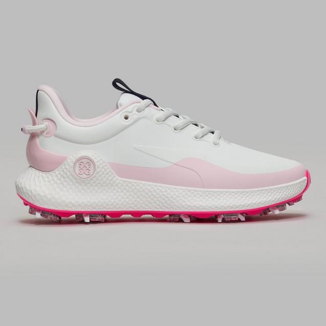 Women's MG4+ O2 G/LOCK Spiked Golf Shoe - White/Pink | G/FORE