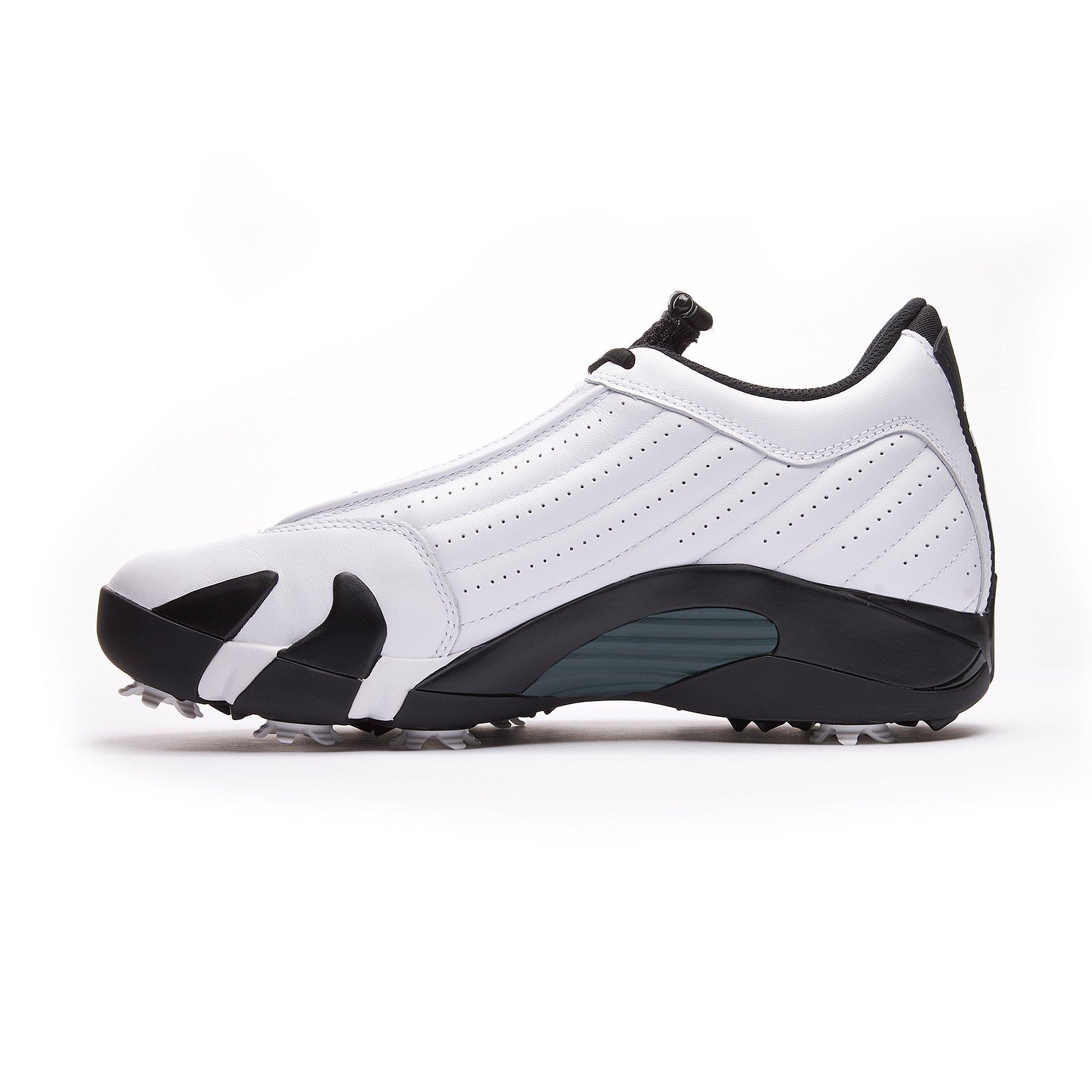 Air Jordan 14 G Spiked Golf Shoe - White/Green/Black