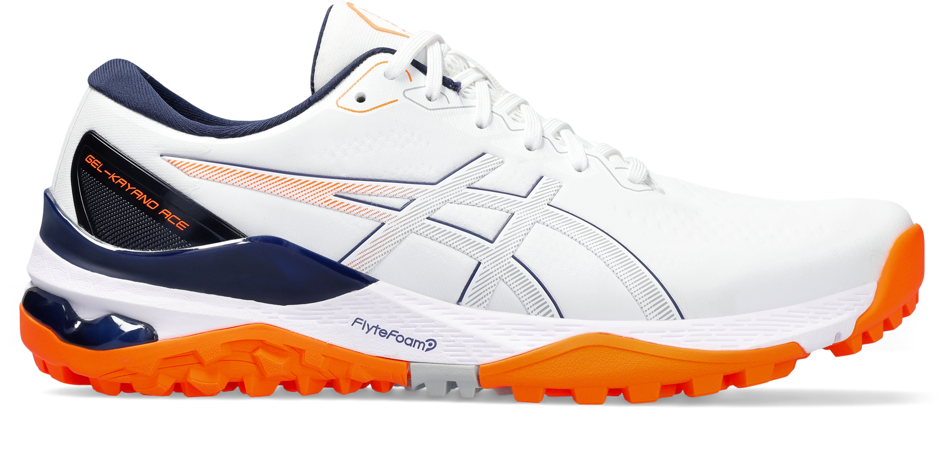 Men's Gel-Kayano Ace 2 Spikeless Golf Shoe - White/Multi