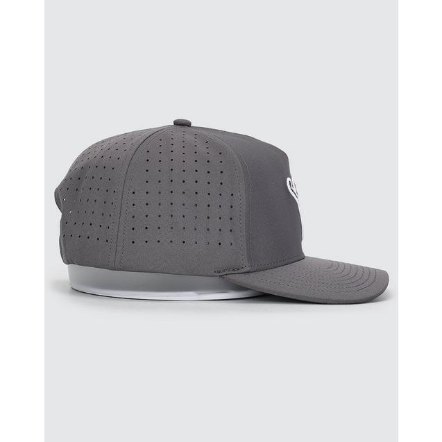 Casquette Snapback Waggle Grande Bouche - Gris - Neuf Avec étiquette
