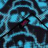 Blue Halftone Stacked Dripping Skulls Towel