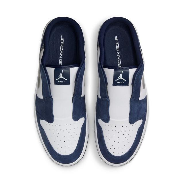 Air Jordan Mule Spikeless Golf Shoe - White/Navy | NIKE | Golf