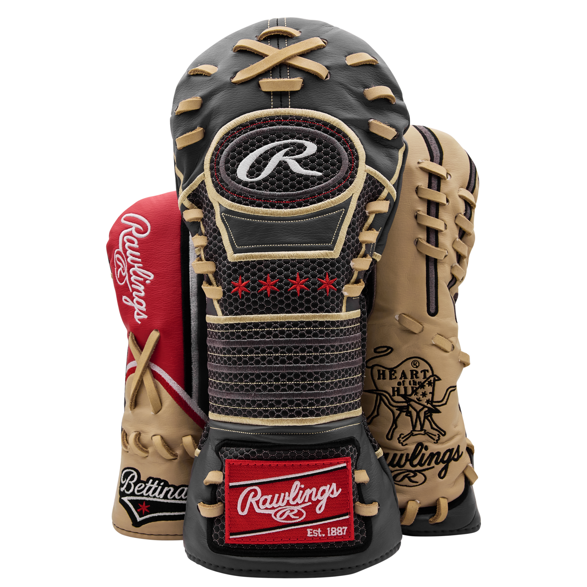 Limited Edition Rawlings Wood Set Headcover - Black Glove
