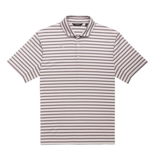 Polo en tissu recyclé à rayures rétro Hudson pour hommes RADMOR