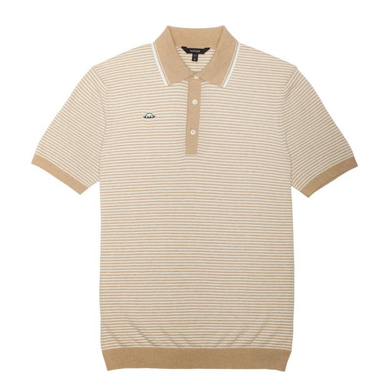 Men's Union Recycled Rib Knit Stripe Polo