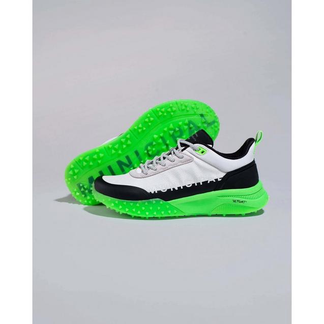 Men's Sportcross ATG Spikeless Golf Shoe - White/Black/Green MUNICIPAL
