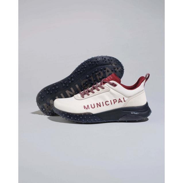Men's Sportcross ATG Spikeless Golf Shoe - White/Black/Red MUNICIPAL