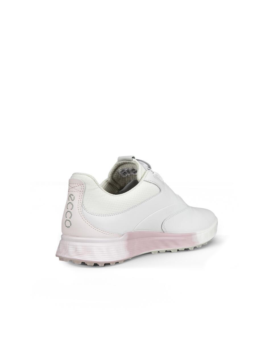 Women's S-Three BOA Spikeless Golf Shoe - White/Pink