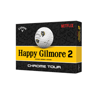Balles Chrome Tour Truvis – Chandails et bâtons de hockey Happy Gilmore 2 – Édition limitée CALLAWAY