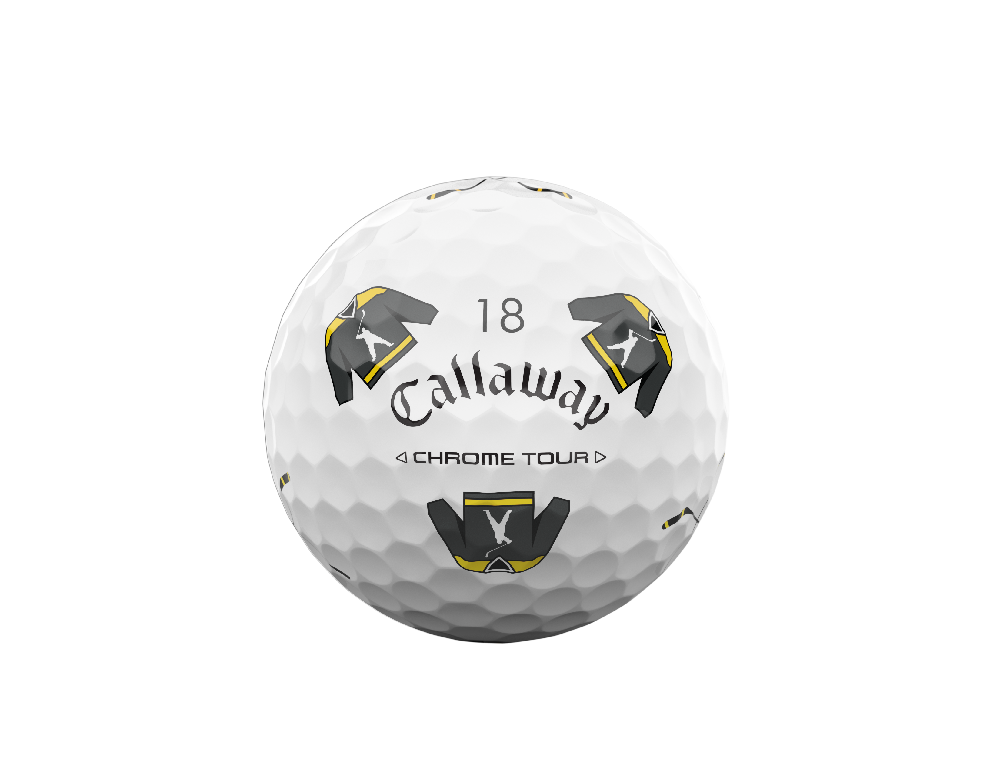 Limited Edition - Chrome Tour Truvis Golf Balls - Happy Gilmore 2 Hockey Jersey + Sticks