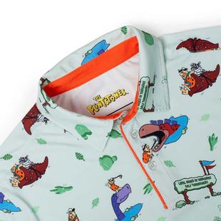 Men's Flinstones Loyal Order of Dinosaurs Golf Tournament Short Sleeve Polo BREAKFAST BALLS