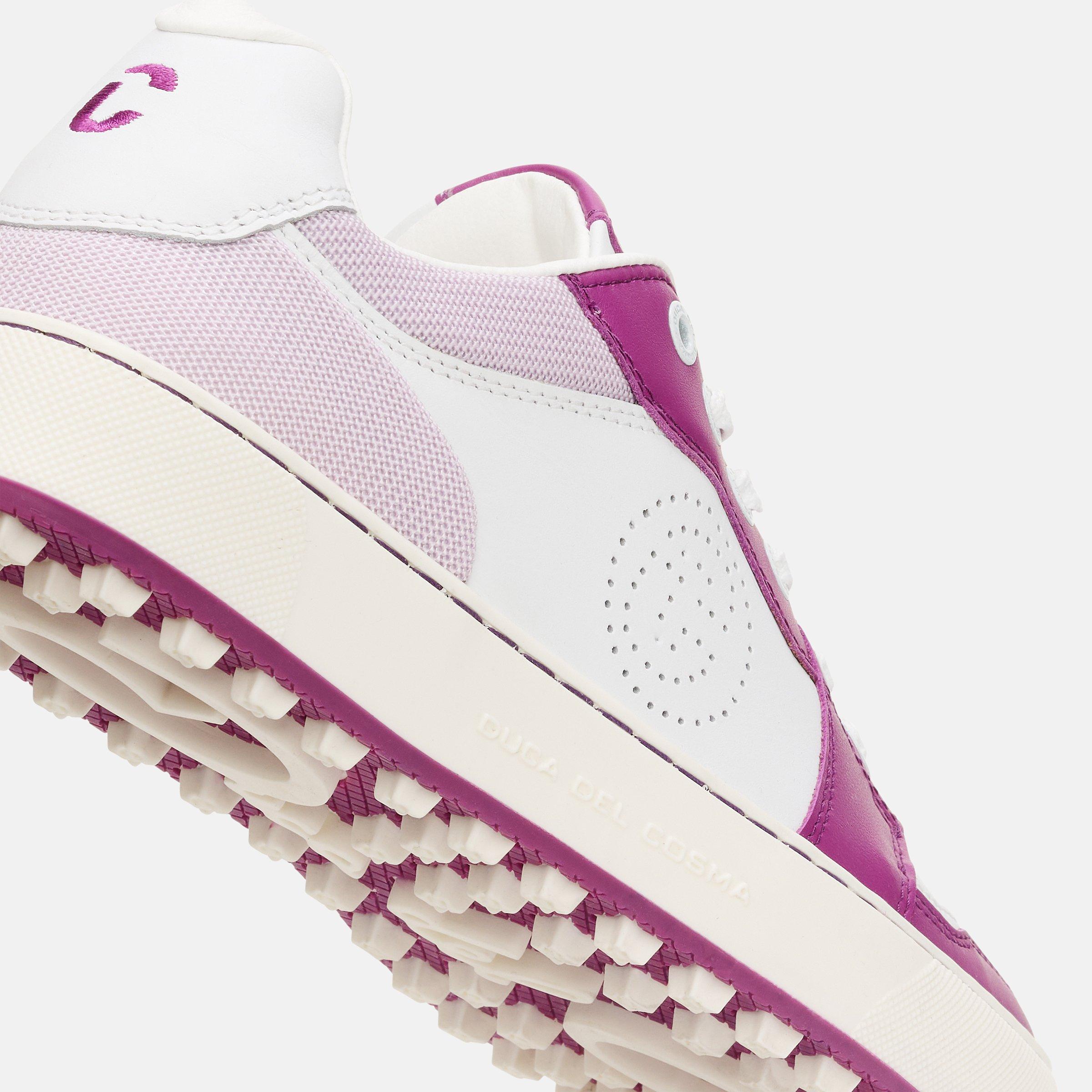 Women's Giordana Spikeless Golf Shoe-White/Pink/Purple