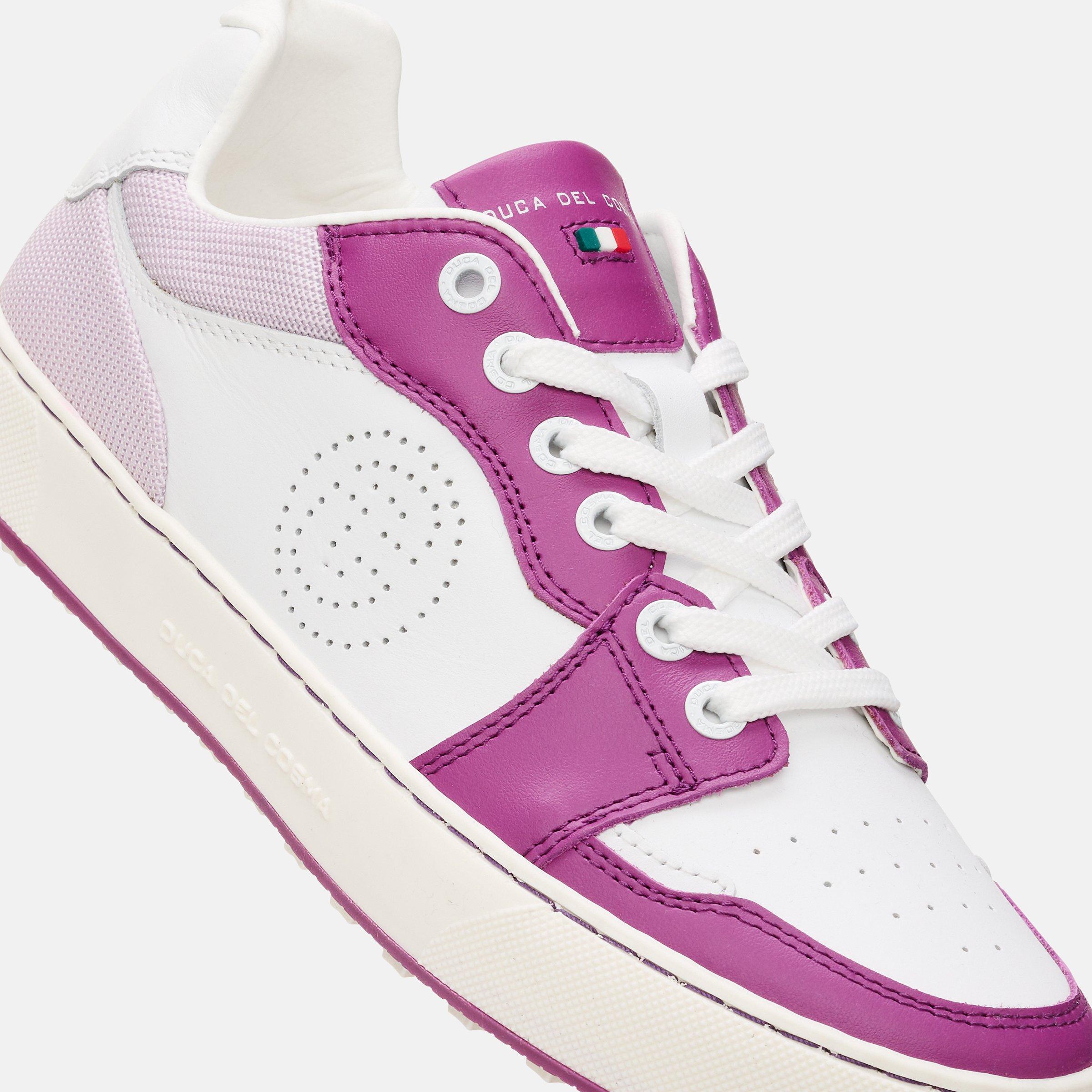 Women's Giordana Spikeless Golf Shoe-White/Pink/Purple