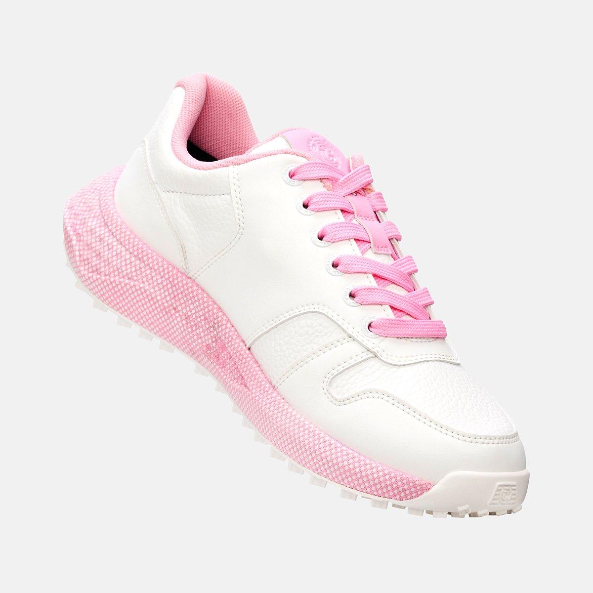 Women's Saturnia Spikeless Golf Shoe-White/Pink