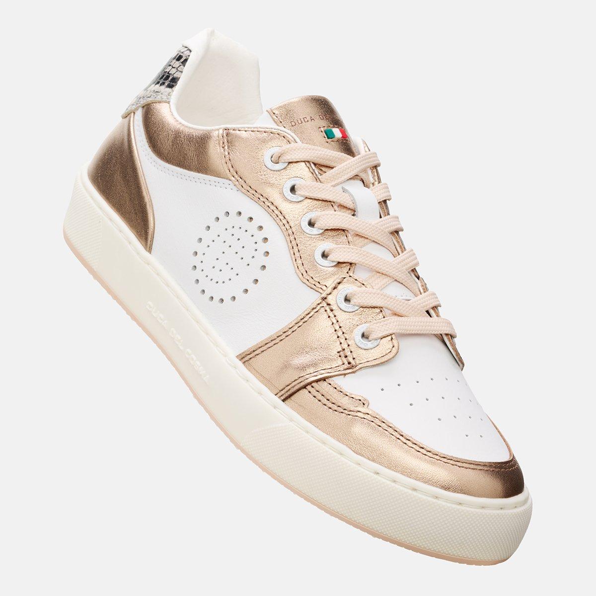 Women's Giordana Spikeless Golf Shoe - White/Rose Gold