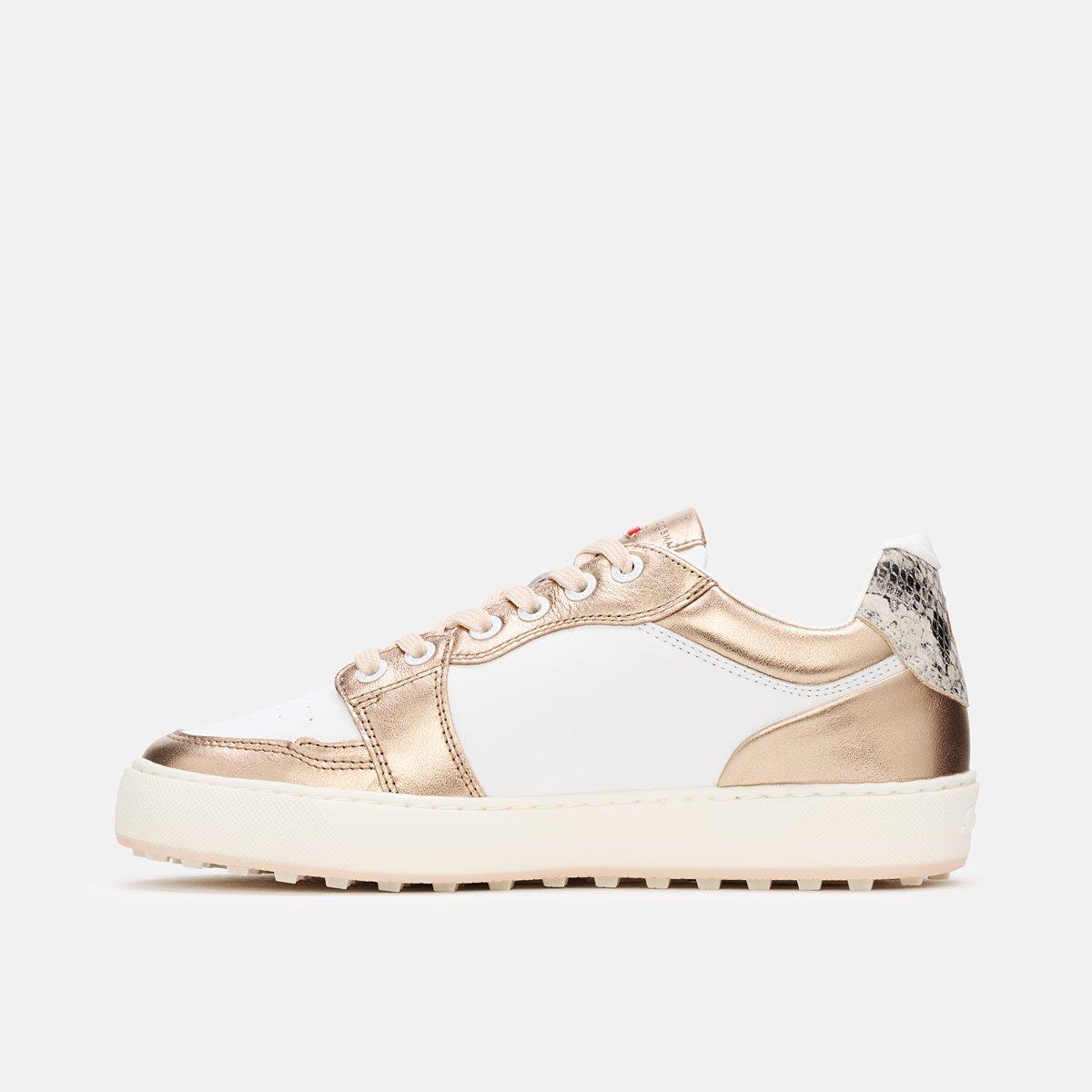 Women's Giordana Spikeless Golf Shoe - White/Rose Gold