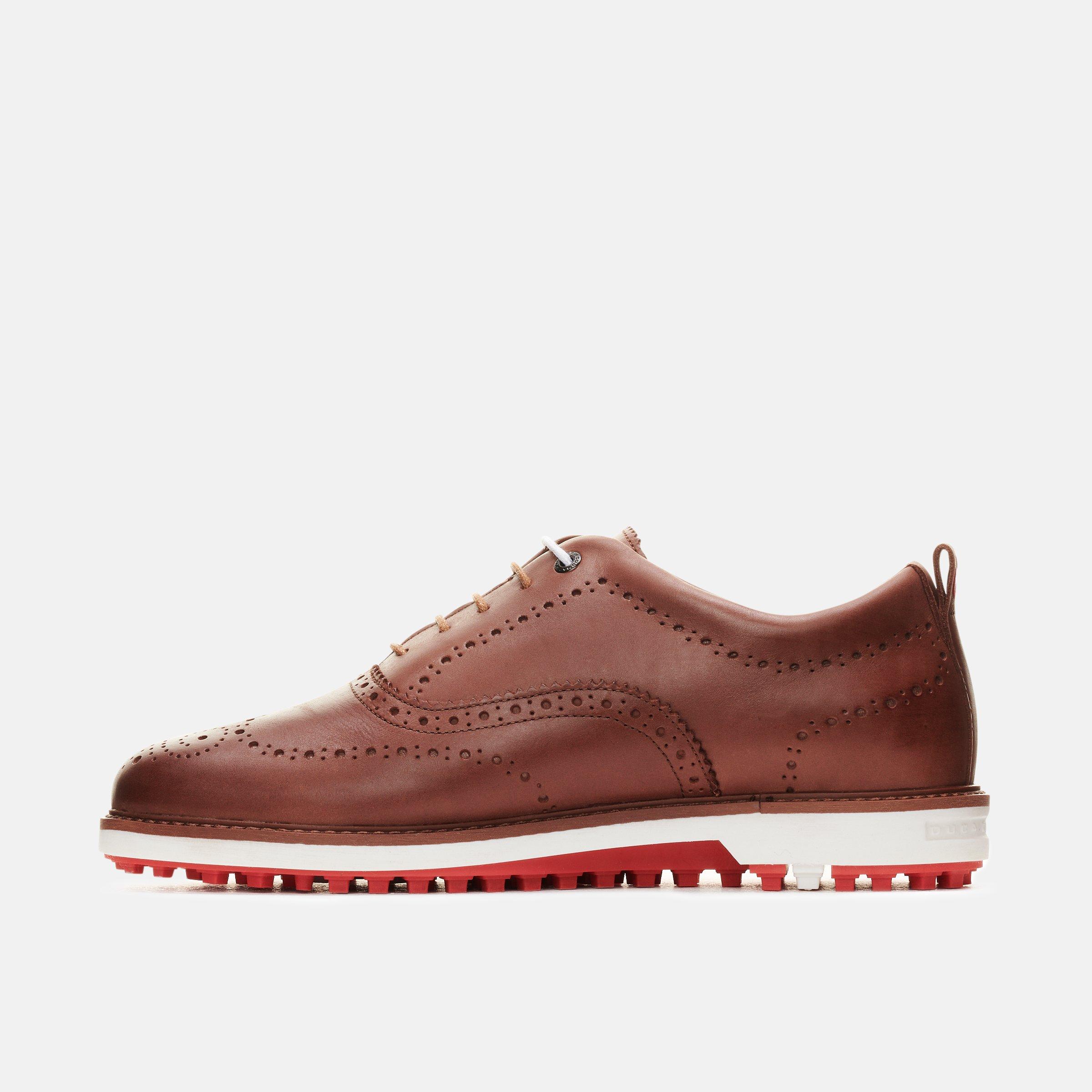 Men's Churchill Spikeless Golf Shoe-Brown