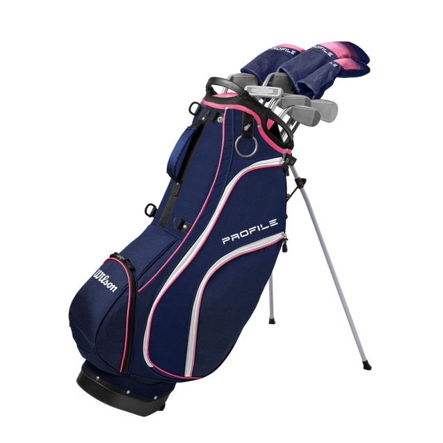 Women's Profile 10-Piece Stand Bag Package Set with Graphite Shafts WILSON