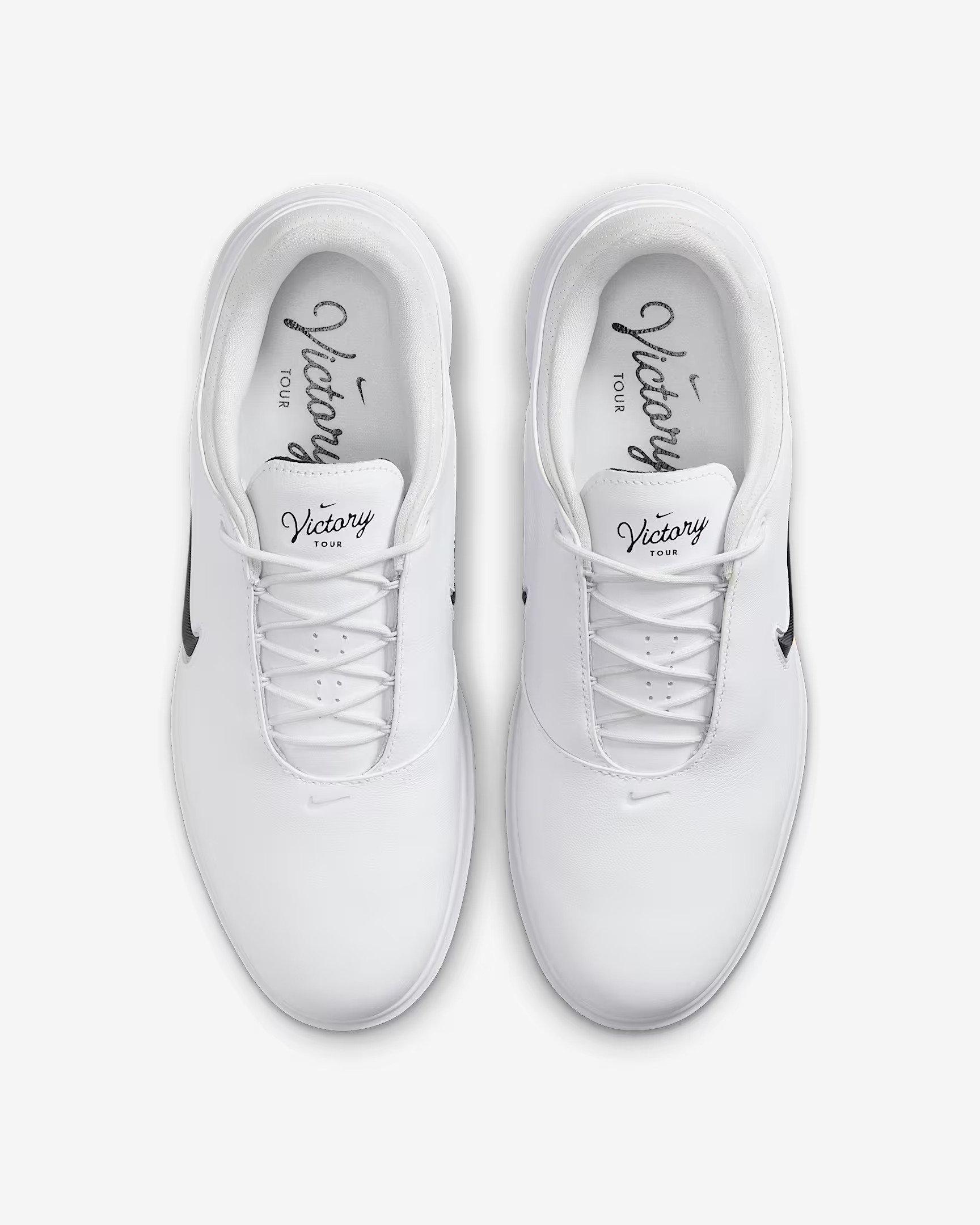 Victory Tour 4 Spiked Golf Shoe - White/Black