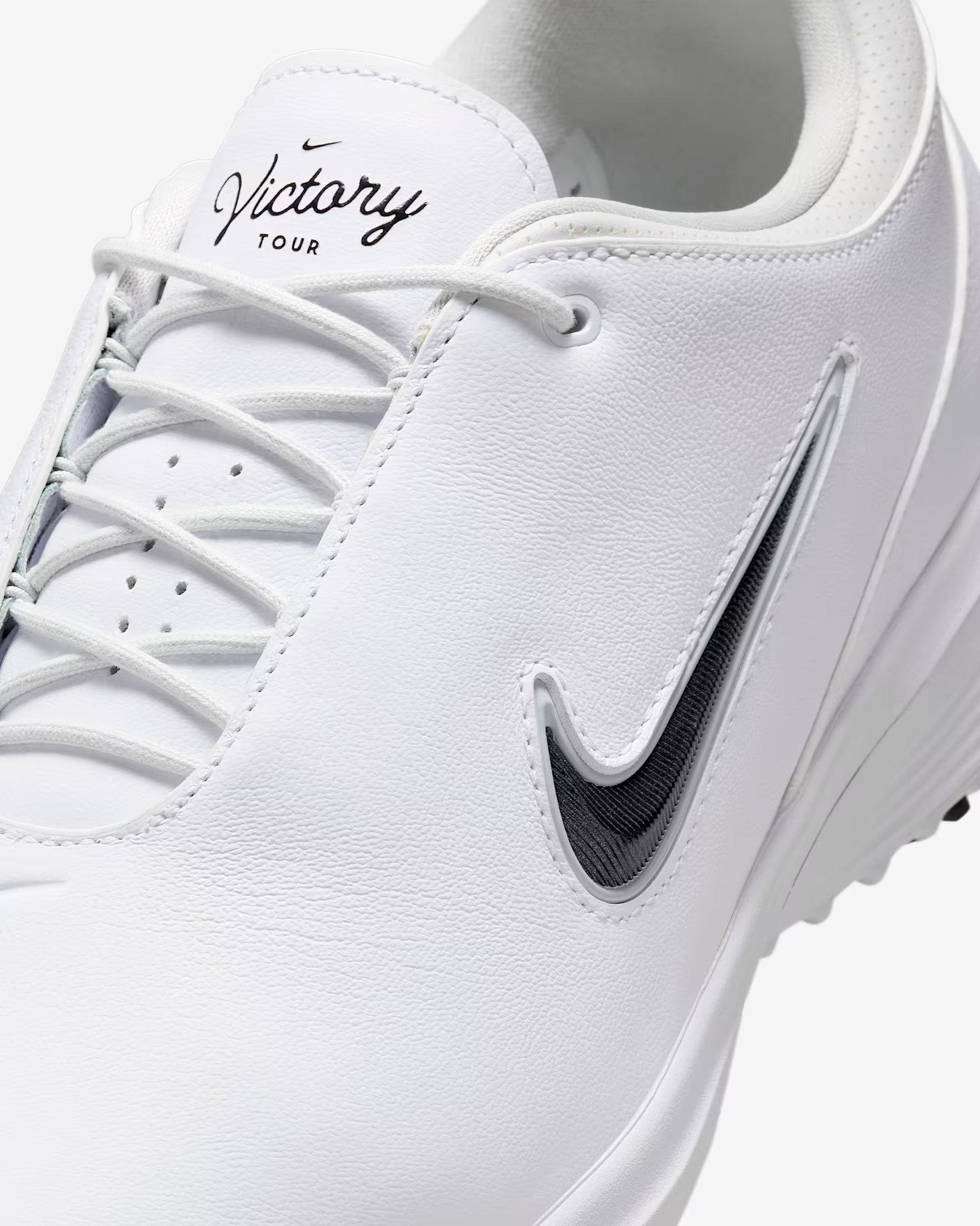 Victory Tour 4 Spiked Golf Shoe - White/Black