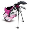 Ensemble sac de golf sur pieds et 4 bâtons UL7 Junior 42 pour enfants
