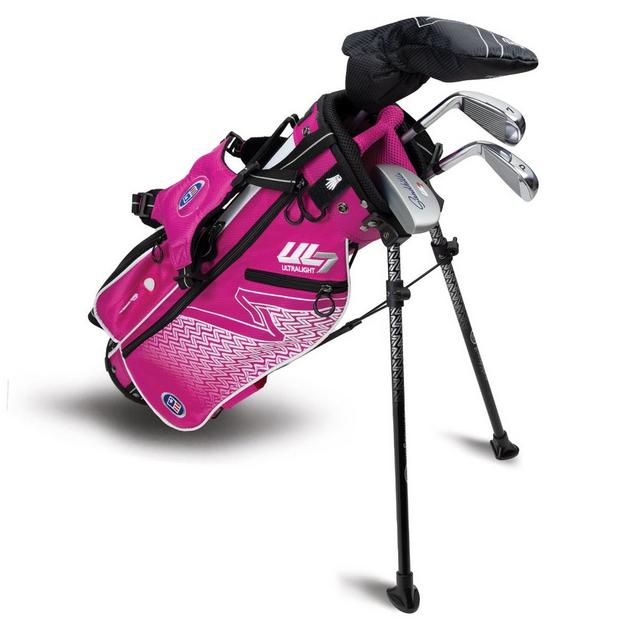 UL7 Junior 45 Inch 4-Piece Pink Stand Bag Package Set US KIDS