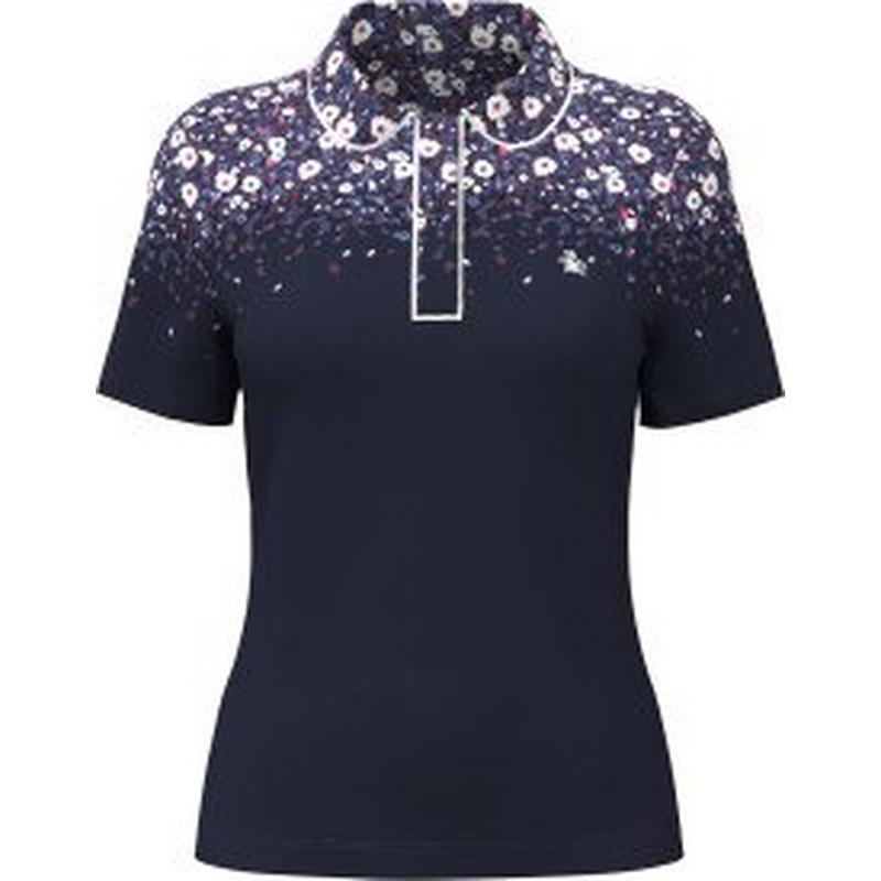 Women's Engineered Floral Short Sleeve Polo