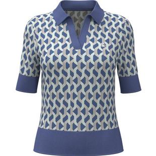 Women's Geometric Jacquard 1/2 Sleeve Polo ORIGINAL PENGUIN GOLF