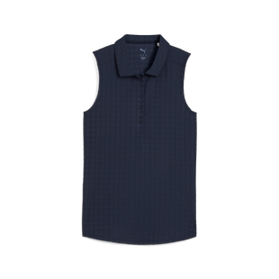 Women's Houndstooth Sleeveless Polo PUMA