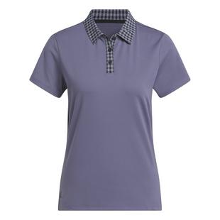 Polo à manches courtes Ultimate365 à motif guingan pour femmes ADIDAS