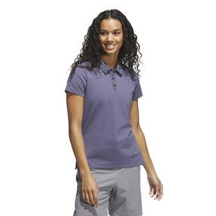 Polo &agrave; manches courtes Ultimate365 &agrave; motif guingan pour femmes ADIDAS