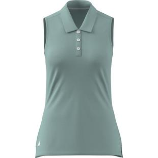 Women's Solid Ottoman Sleeveless Polo ADIDAS