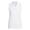 WHITE | Women's Solid Ottoman Sleeveless Polo