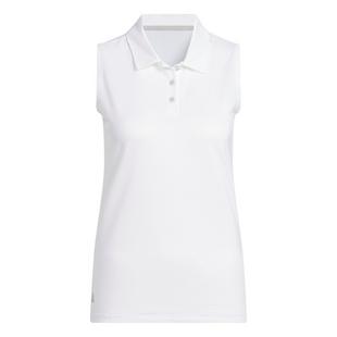 Women's Solid Ottoman Sleeveless Polo ADIDAS