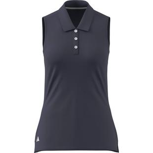 Women's Solid Ottoman Sleeveless Polo ADIDAS