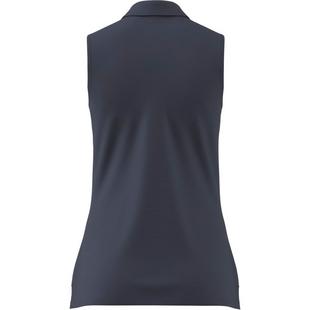Women's Solid Ottoman Sleeveless Polo ADIDAS