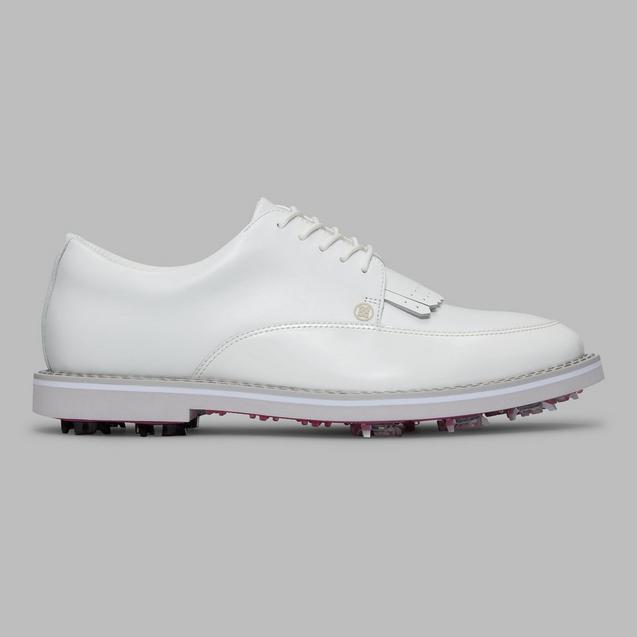 Limited Edition - Men's Derby Gallivanter G/Lock Tux Leather Spiked Golf Shoe - White G/FORE