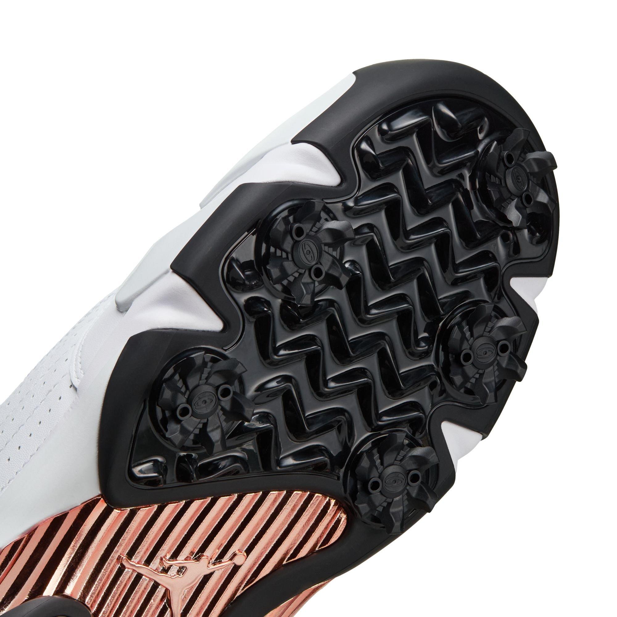 Air Jordan 14 G NRG US Open Spiked Golf Shoe - White/Black